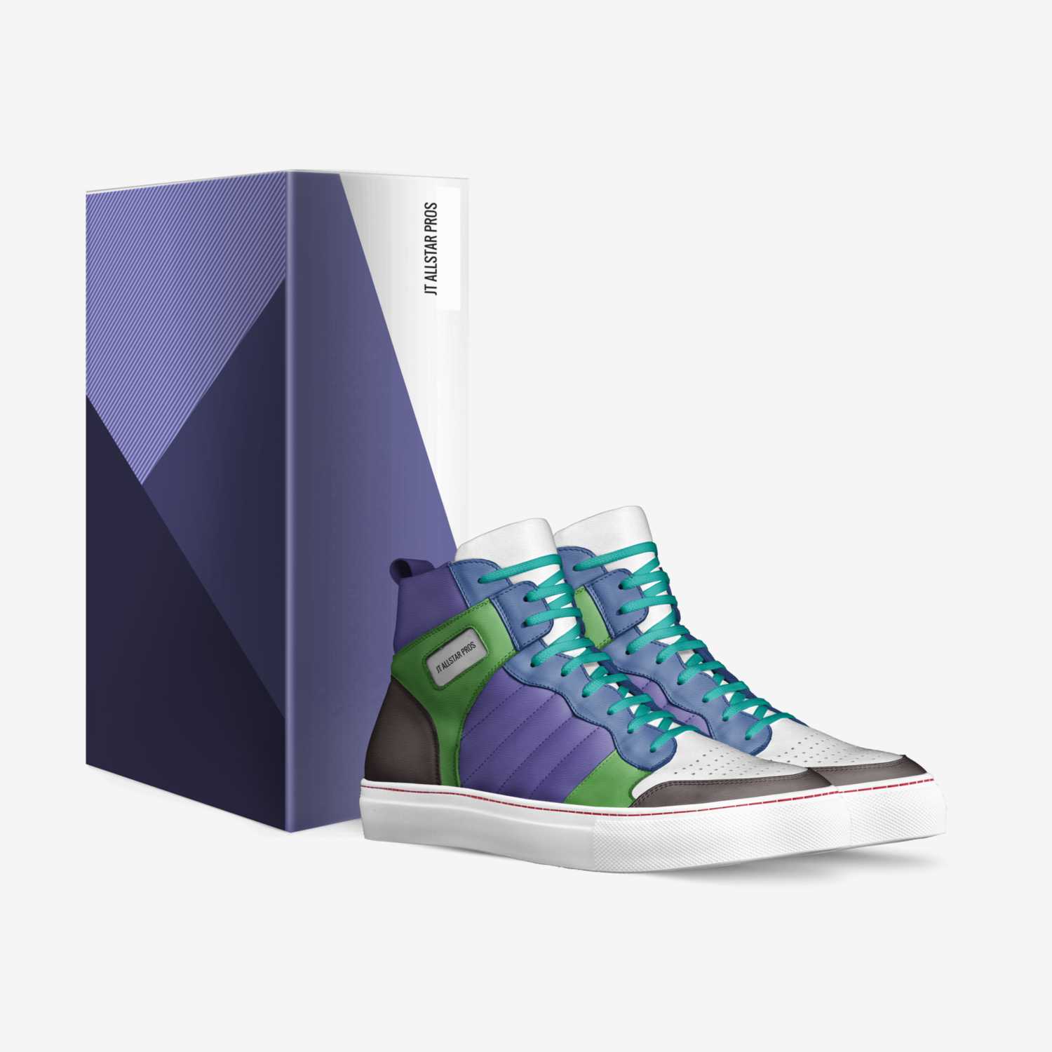 JT Allstar Pros custom made in Italy shoes by Jaida Thompson | Box view