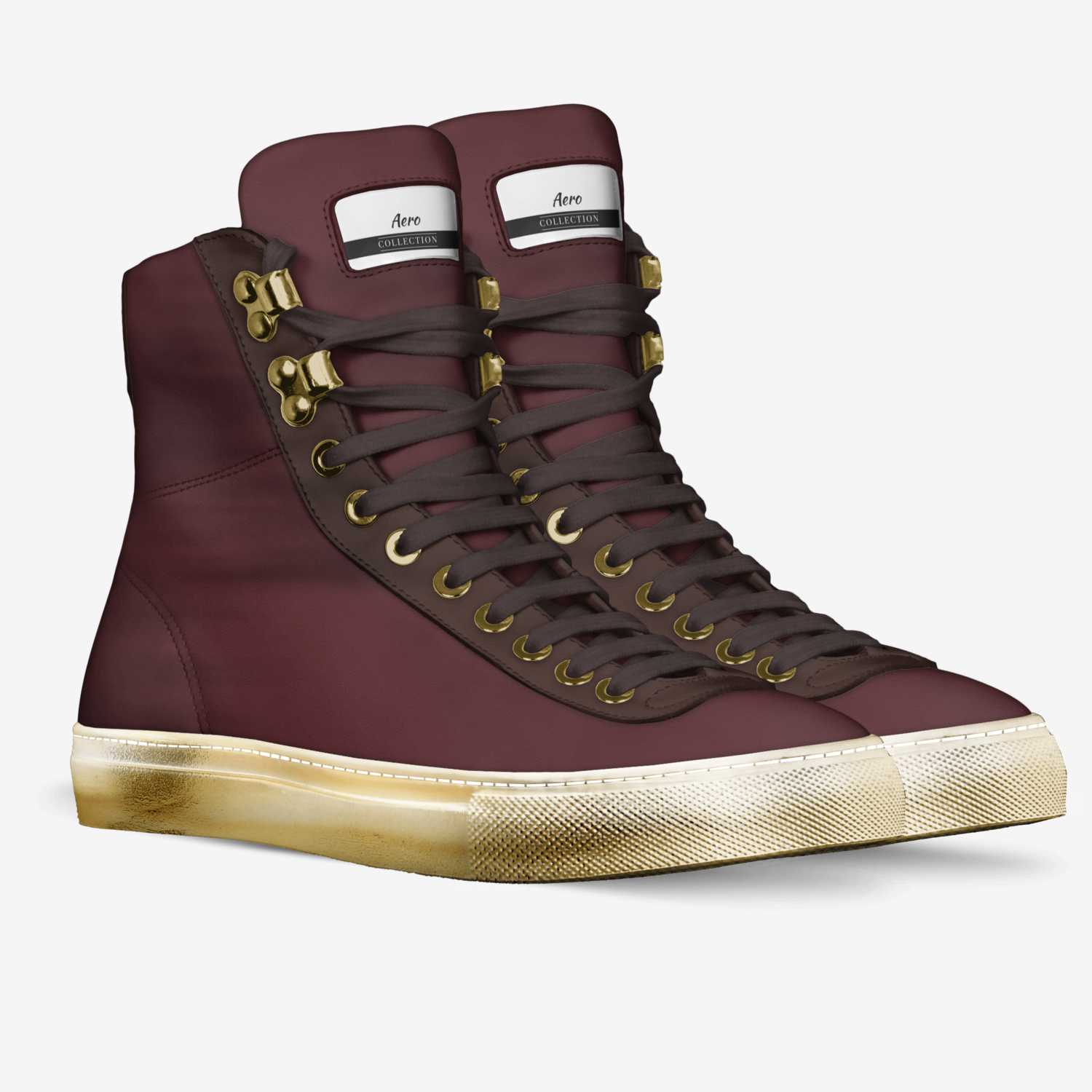 Aero custom made in Italy shoes by Diego Peavy | Double view