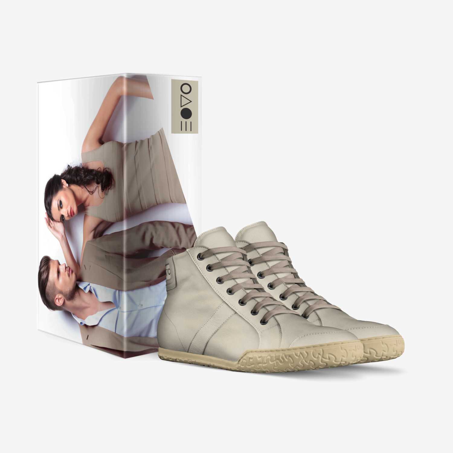 Nude custom made in Italy shoes by Jaida Thompson | Box view