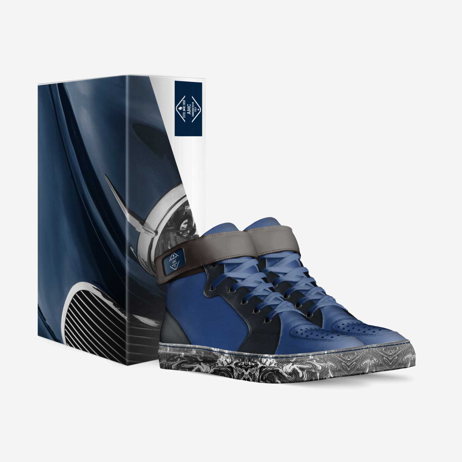 AMC custom made in Italy shoes by Ang Mingcong | Box view