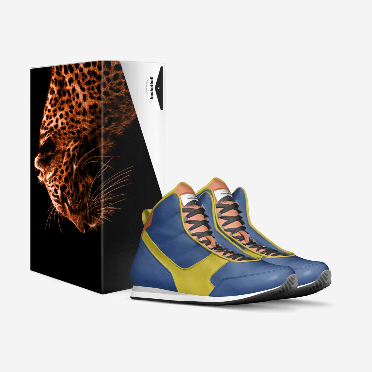 basketball custom made in Italy shoes by Jaden Hope Miner | Box view
