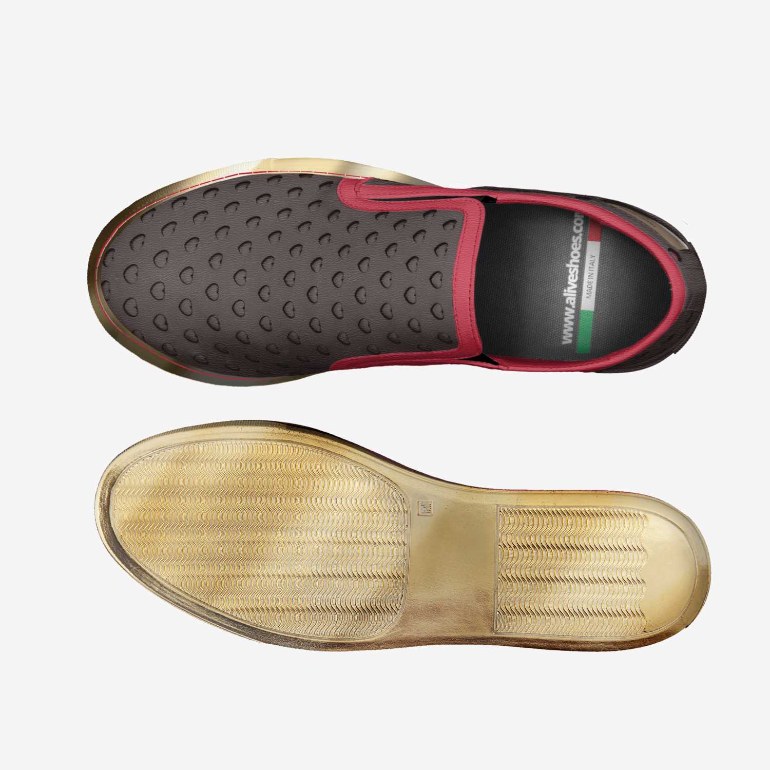 UnderRated  custom made in Italy shoes by Underrated Denim | Top view