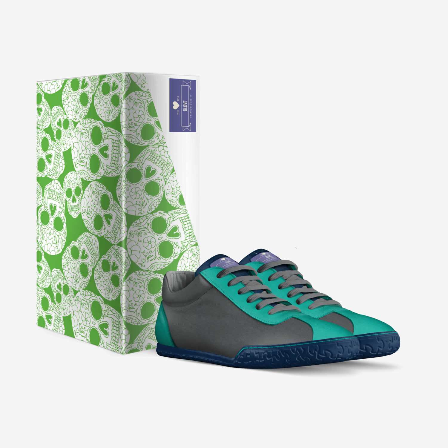 Blove custom made in Italy shoes by Belinda Strong | Box view