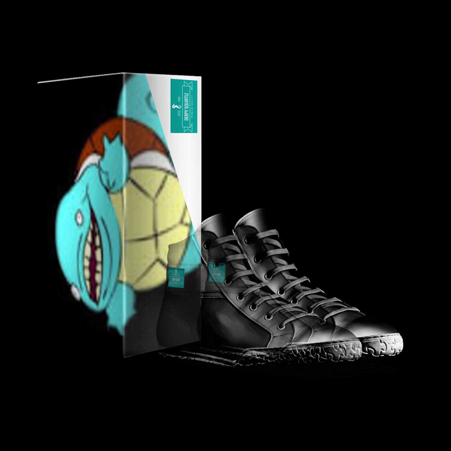 Derpy Squirtle | A Custom Shoe concept 