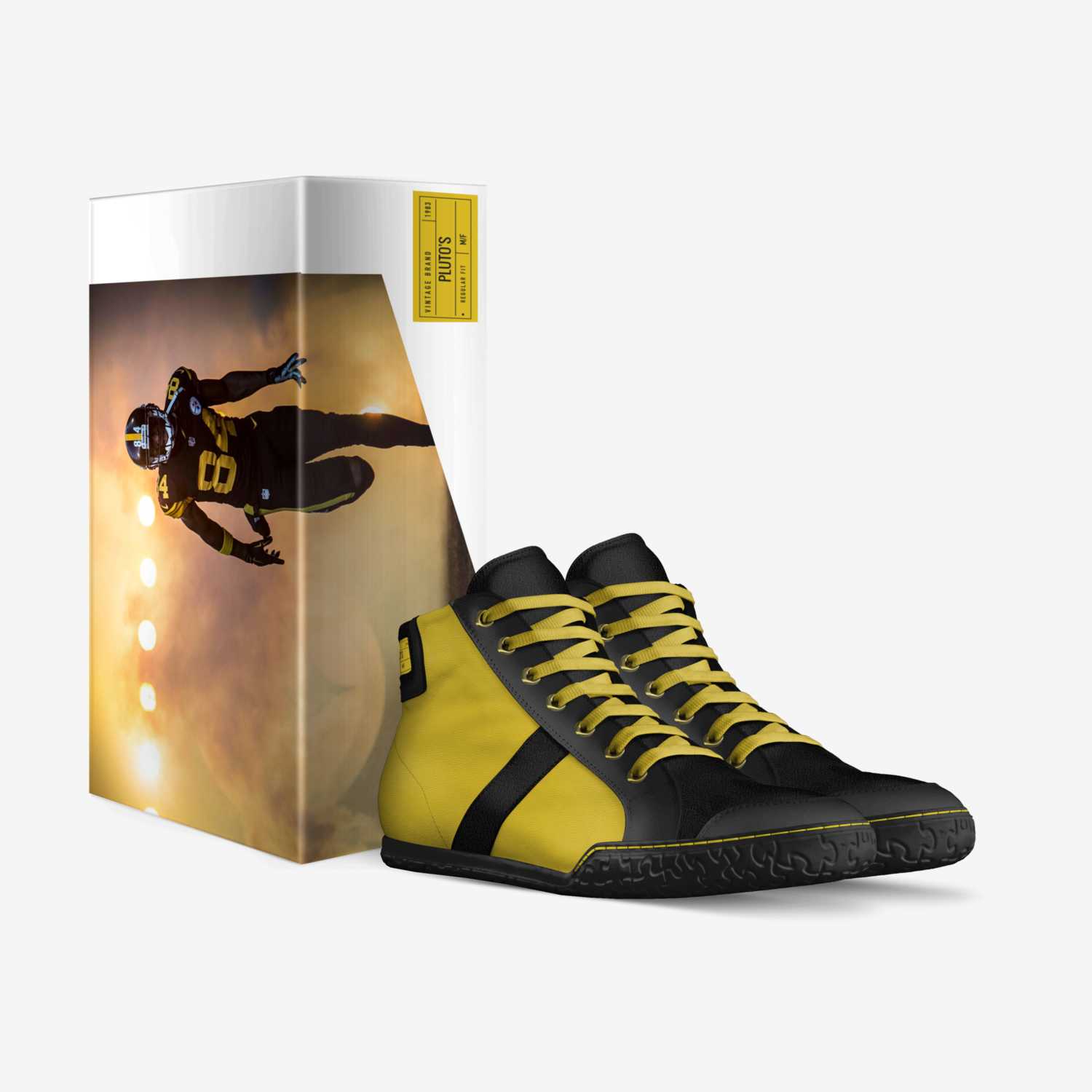 Pluto's  custom made in Italy shoes by Terrence Wheaton | Box view
