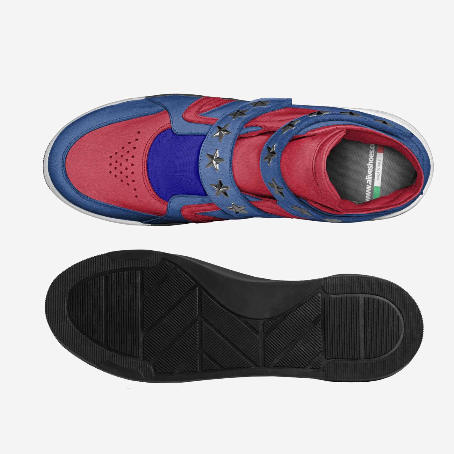 Civil War custom made in Italy shoes by Pat Marino | Top view