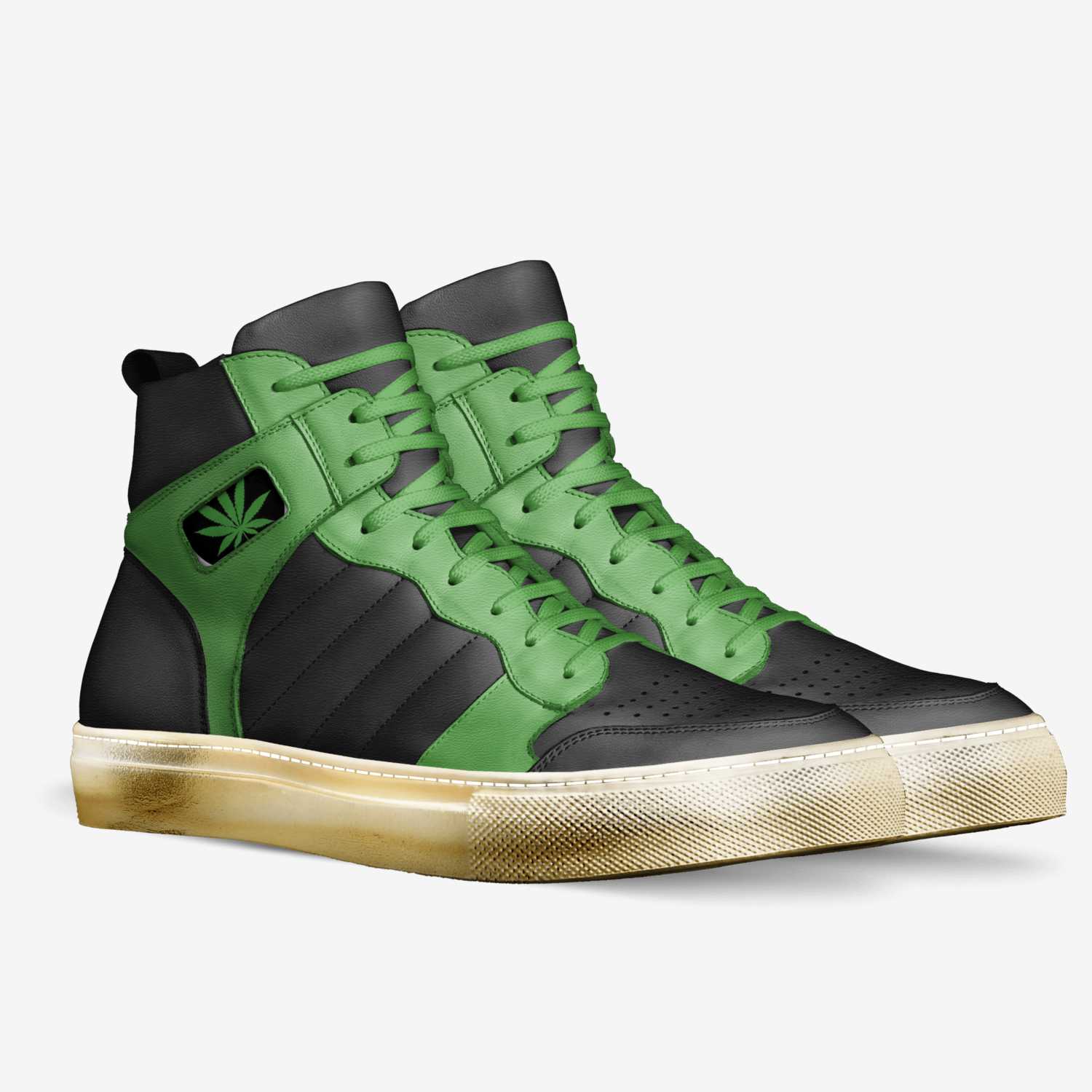 dark souls custom made in Italy shoes by Jazz Kush | Double view
