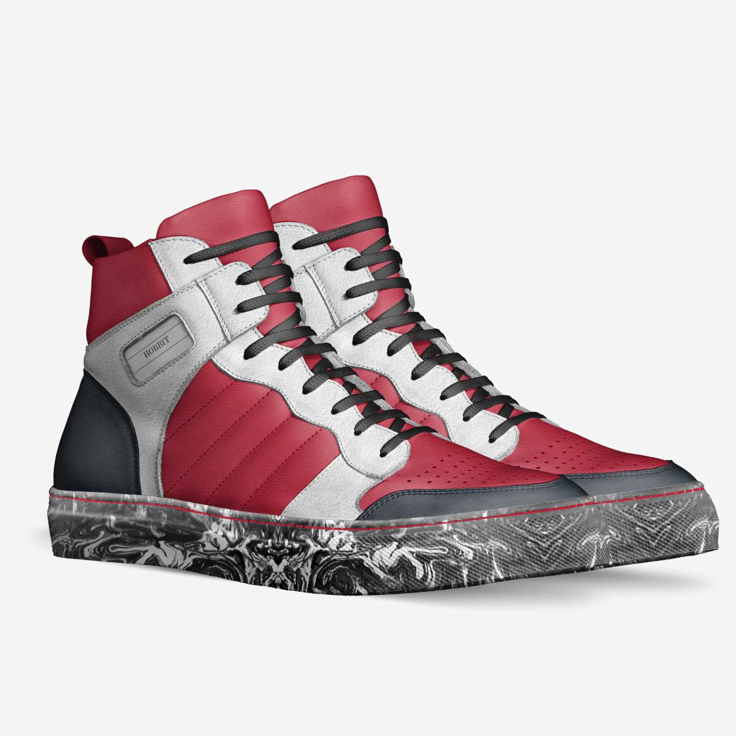 Wrestling custom made in Italy shoes by Rita Morales | Double view