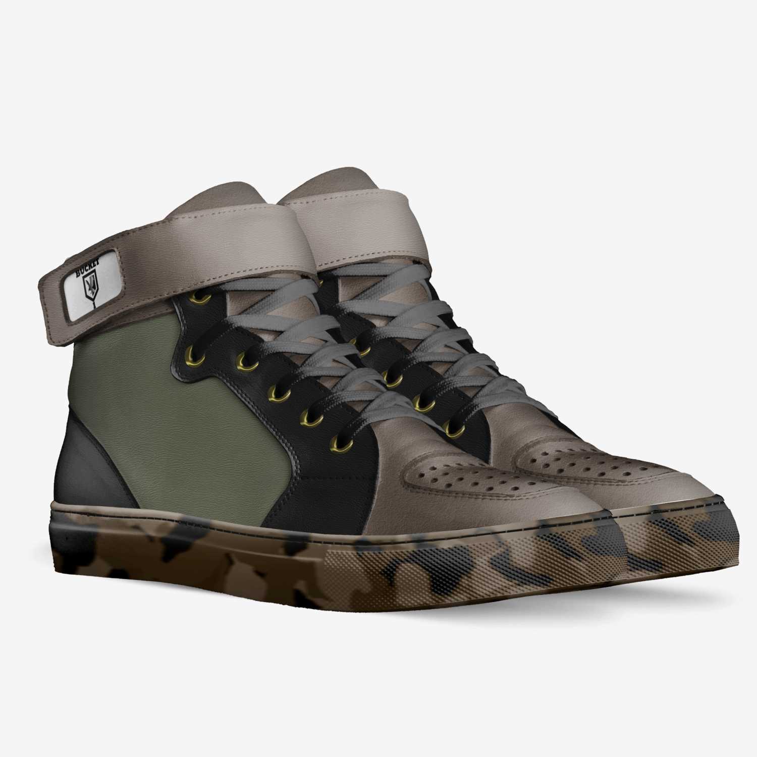 Bucket 1 custom made in Italy shoes by Joey Bucketts | Double view