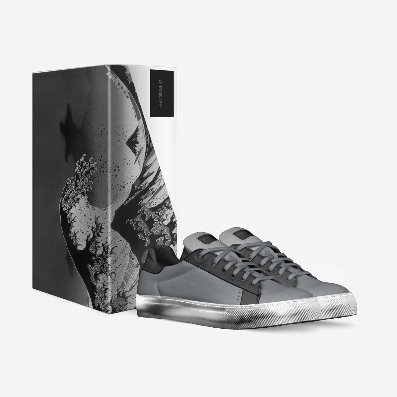Pointer custom made in Italy shoes by Fatma Almesned | Box view