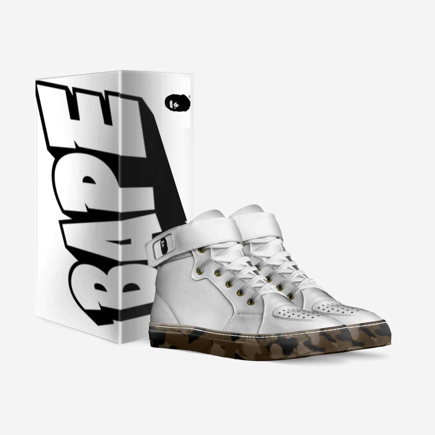 Bape custom made in Italy shoes by Marlin Toney | Box view