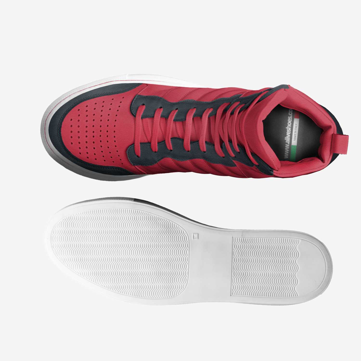 the jump shoes custom made in Italy shoes by Davidjones | Top view