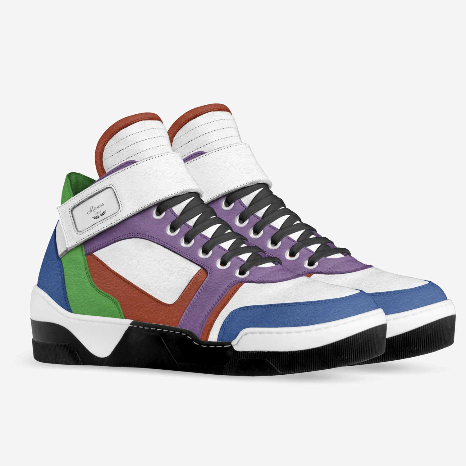 Mirrors custom made in Italy shoes by Larceny Grands | Double view