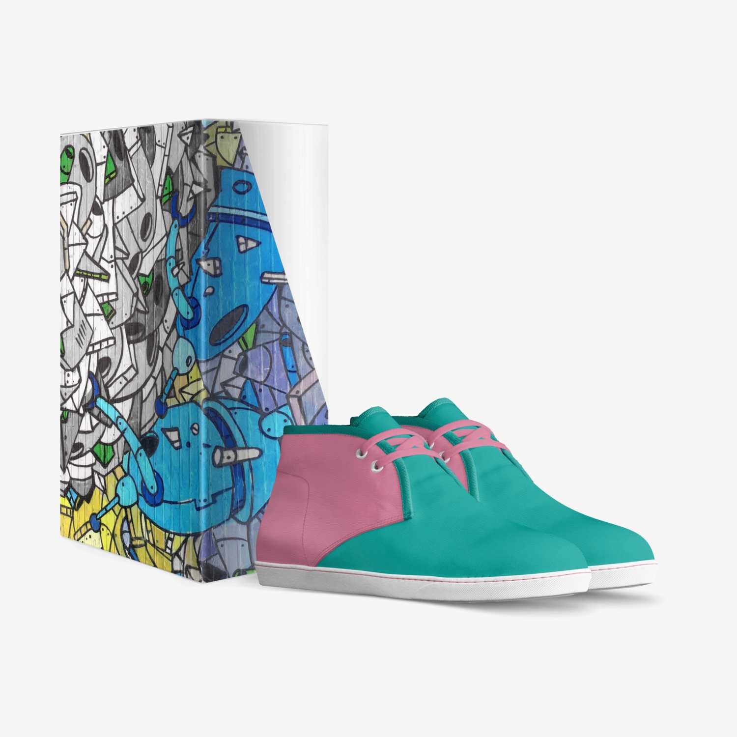 Blue Haze custom made in Italy shoes by Ashley Guyton | Box view