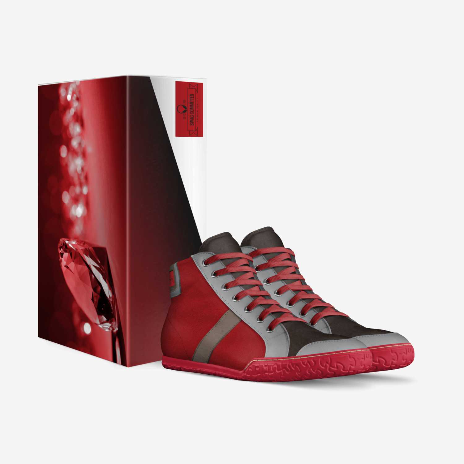 swag committed custom made in Italy shoes by Throne Fleming | Box view