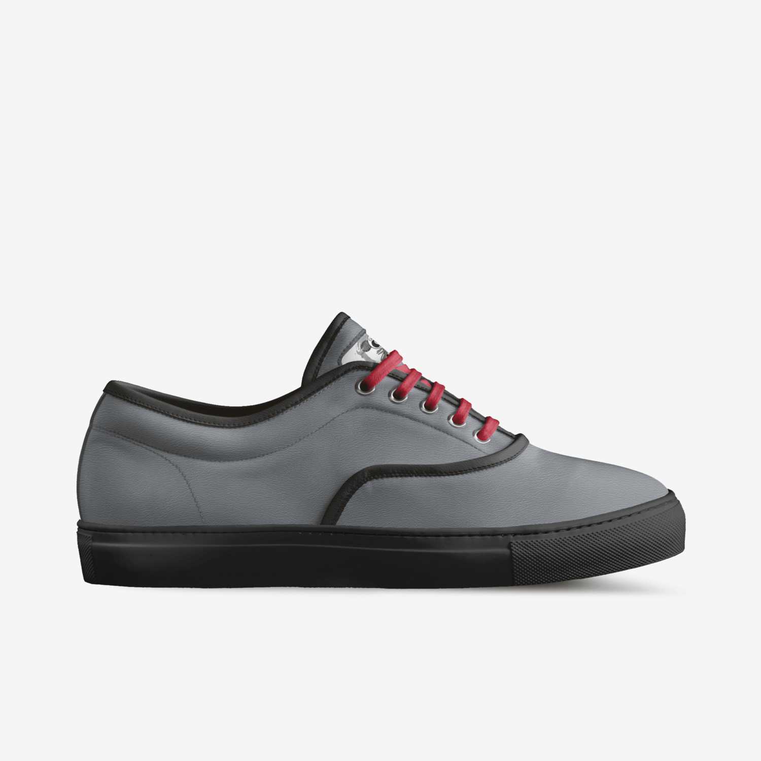 Grey Panda  custom made in Italy shoes by Cheryl Lee Bowers | Side view