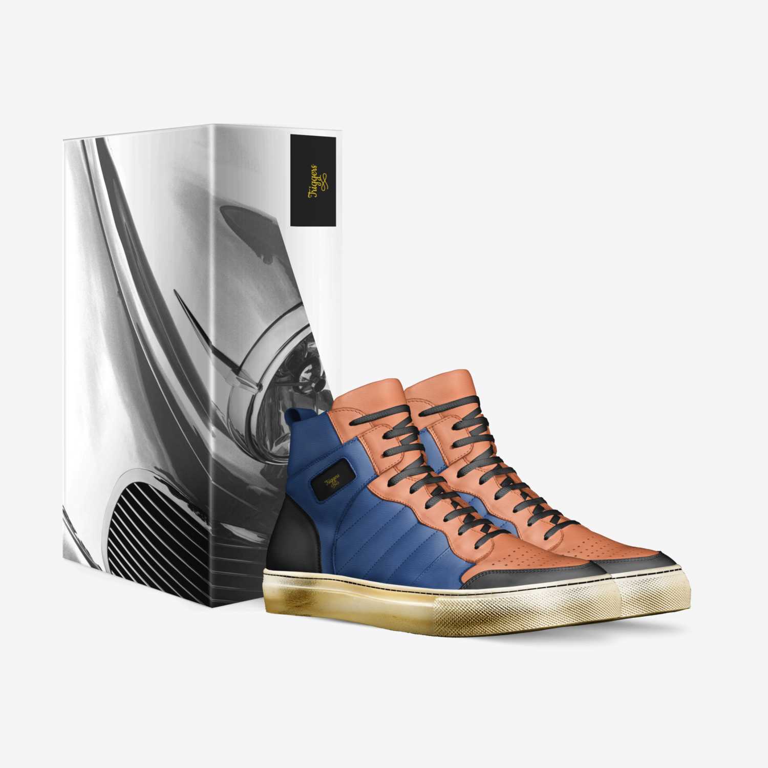 Triggers custom made in Italy shoes by Travis Brown | Box view