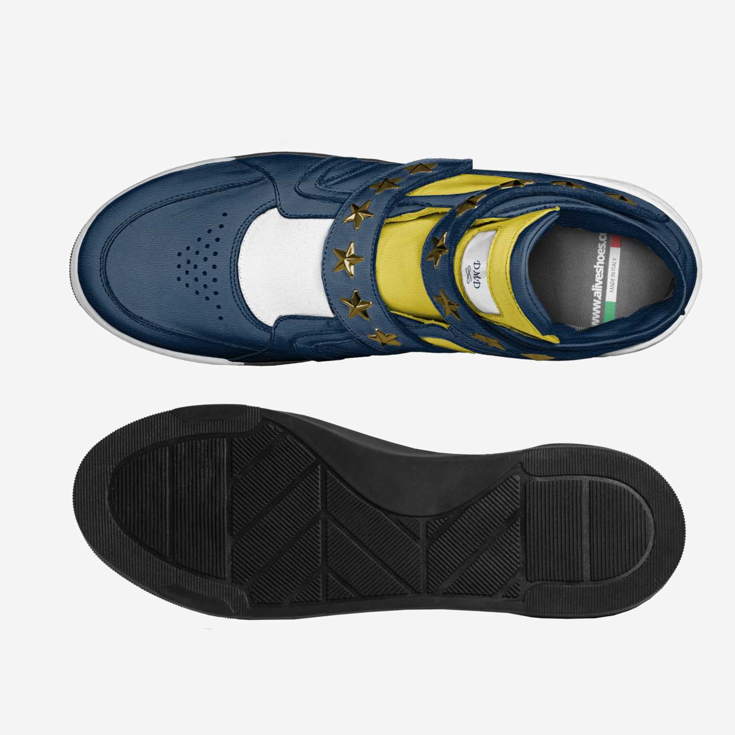 DMD custom made in Italy shoes by Kristin Logue | Top view