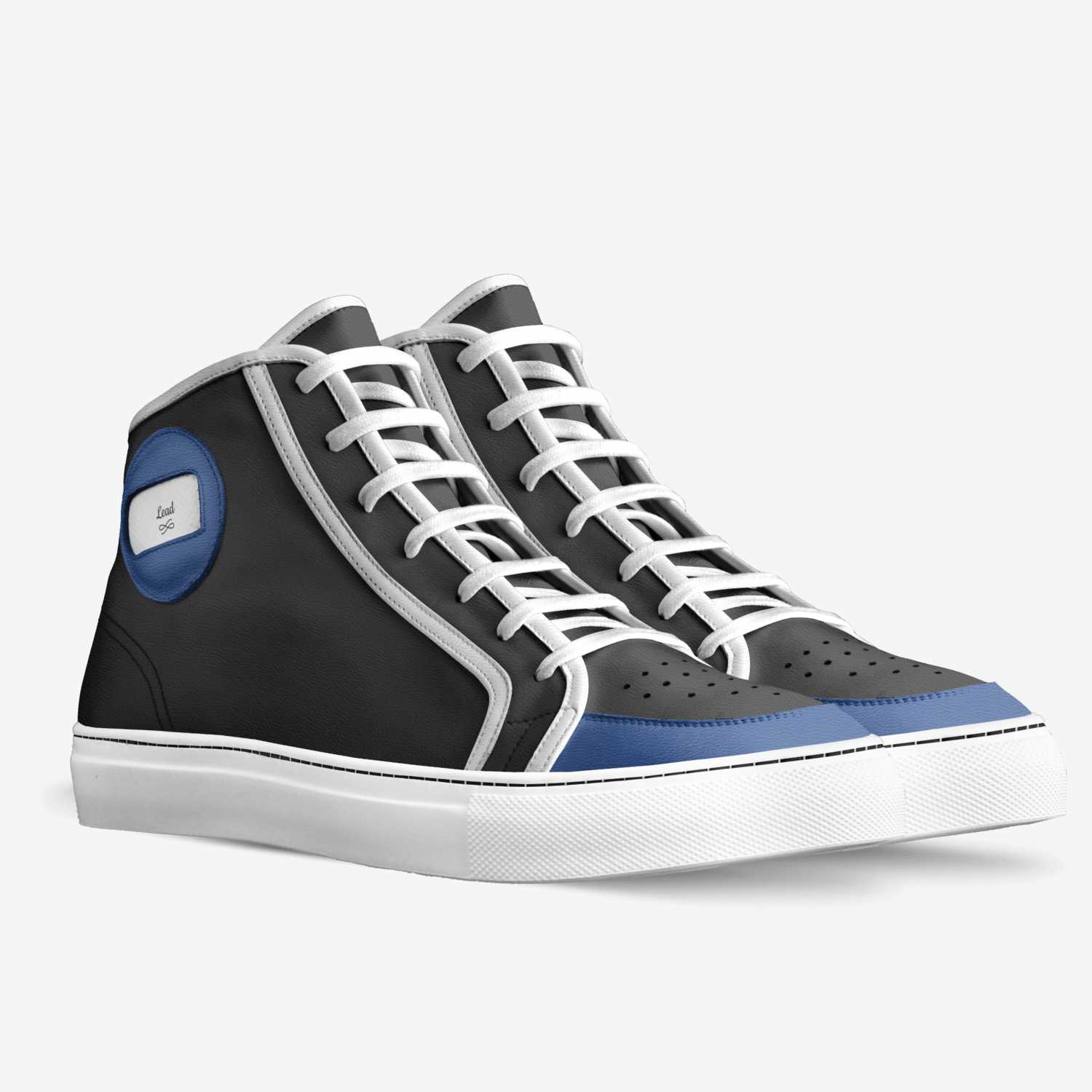 Lead custom made in Italy shoes by Dan Bot | Double view