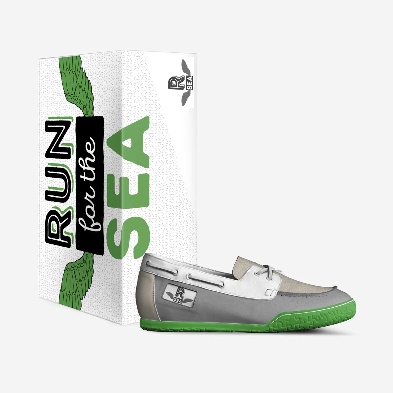Run for the SEA custom made in Italy shoes by Jessica Eva Sonners | Box view