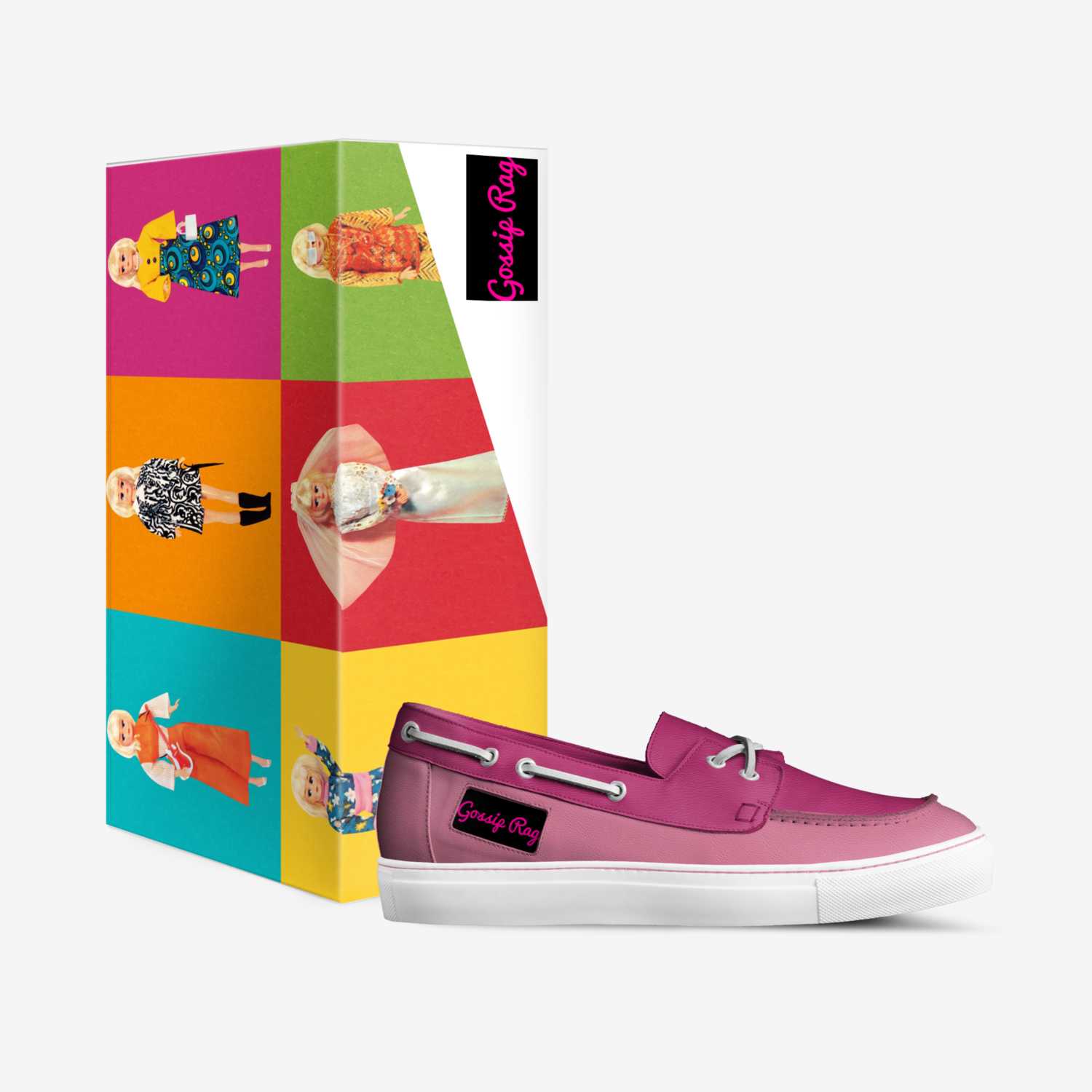 Gossip Rag custom made in Italy shoes by Dallas Harrison | Box view