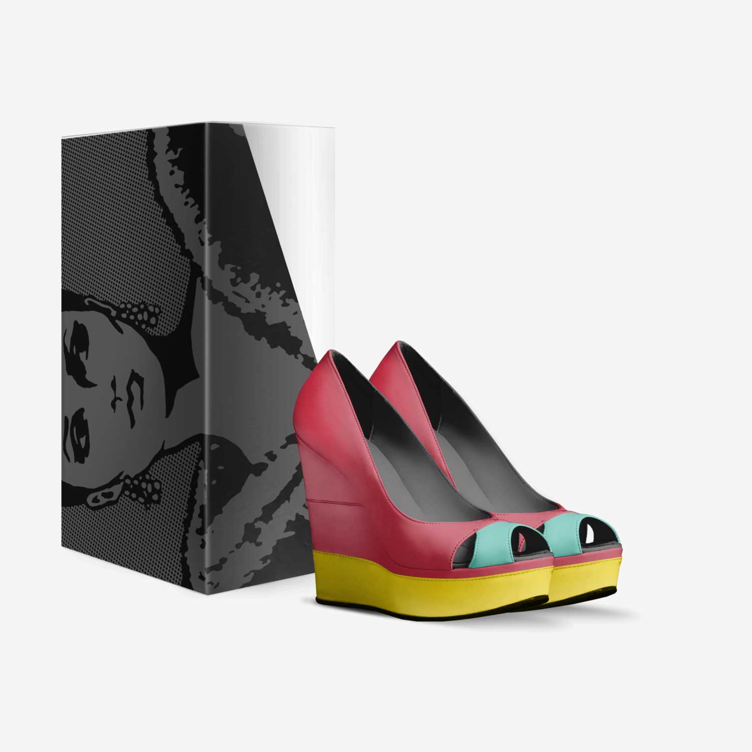 mong custom made in Italy shoes by Eman Noor | Box view