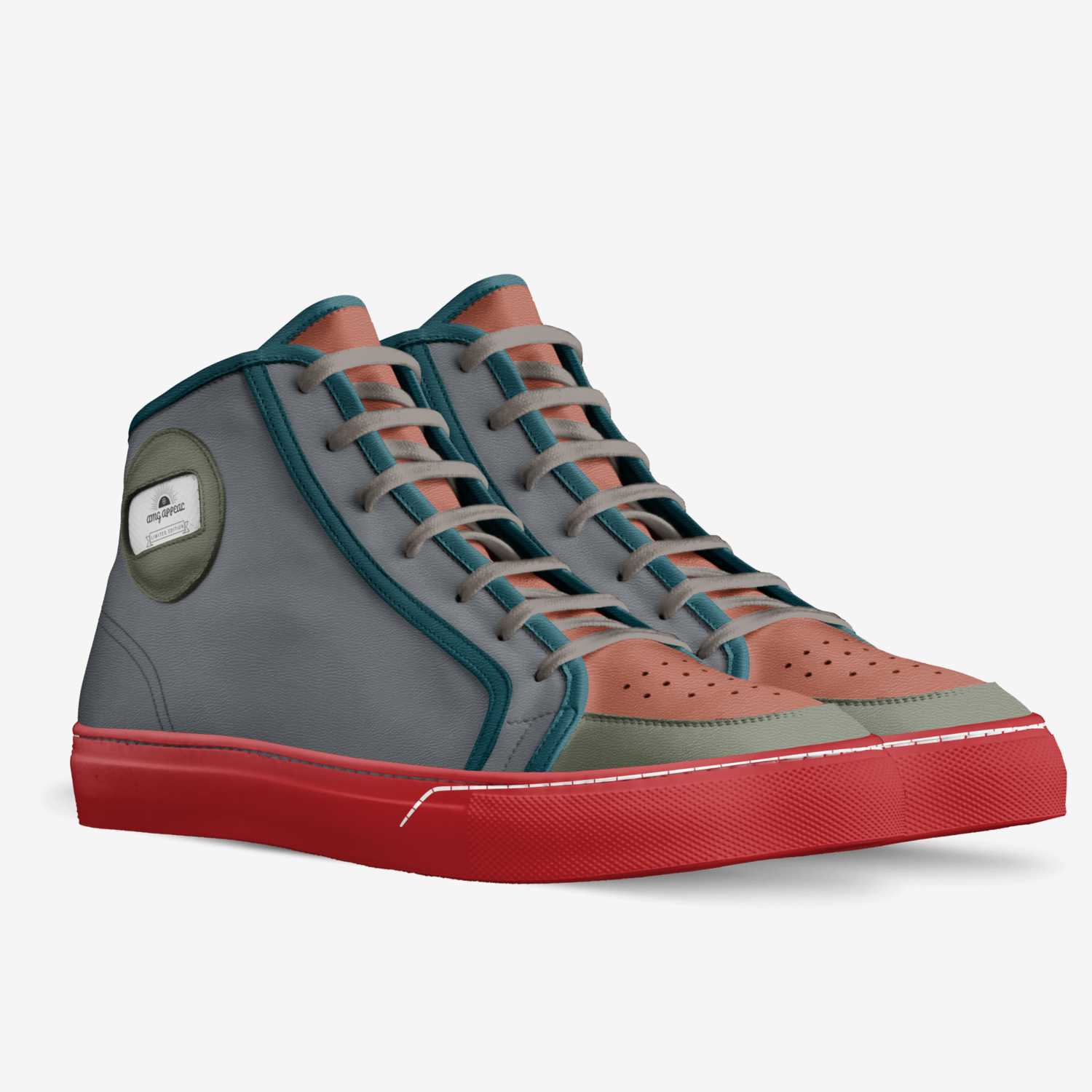 Captain Planet's custom made in Italy shoes by Darrell Dargan | Double view