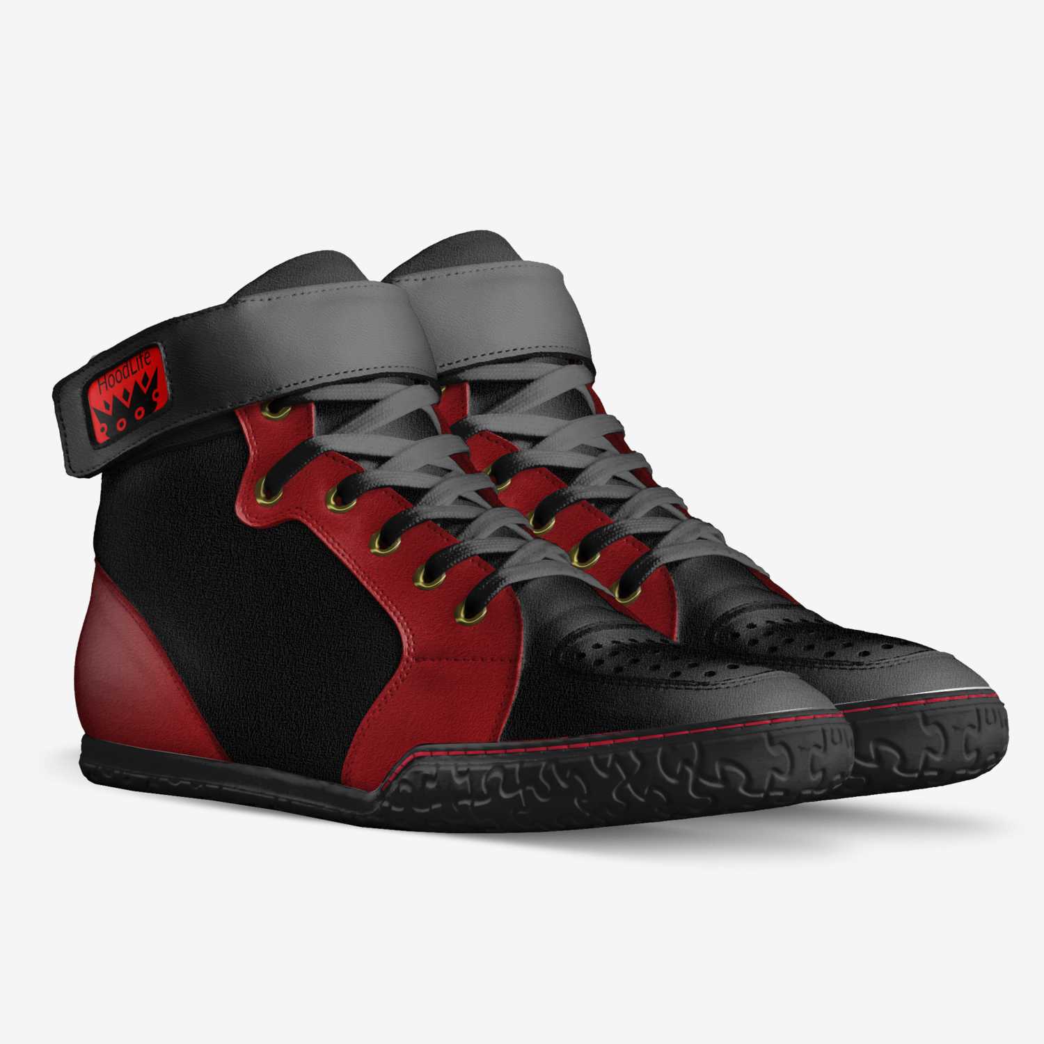 hoodlife custom made in Italy shoes by Allen Lewis | Double view
