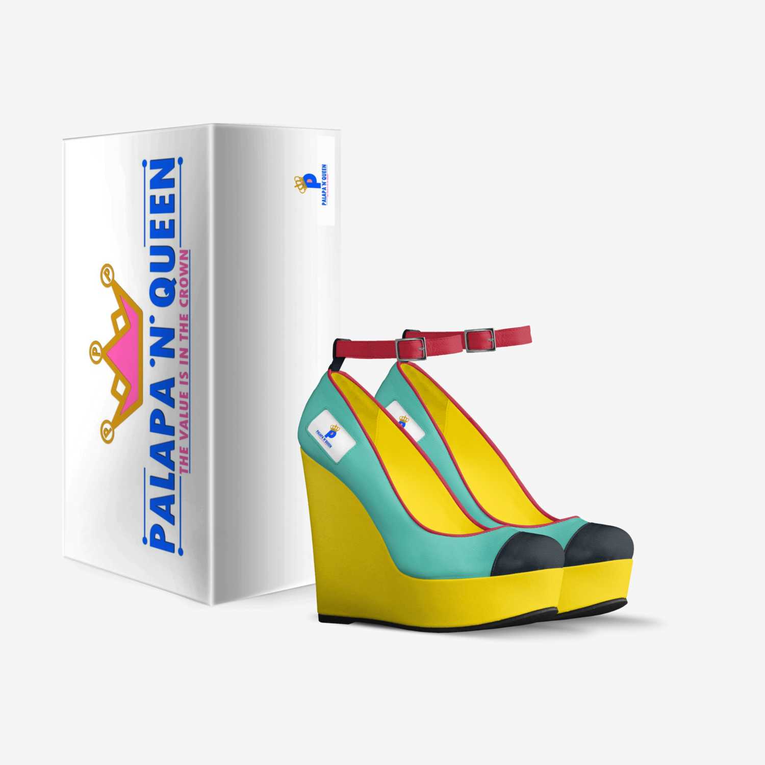 Palapa 'n' Queen  custom made in Italy shoes by Niina Nia Kabesa | Box view