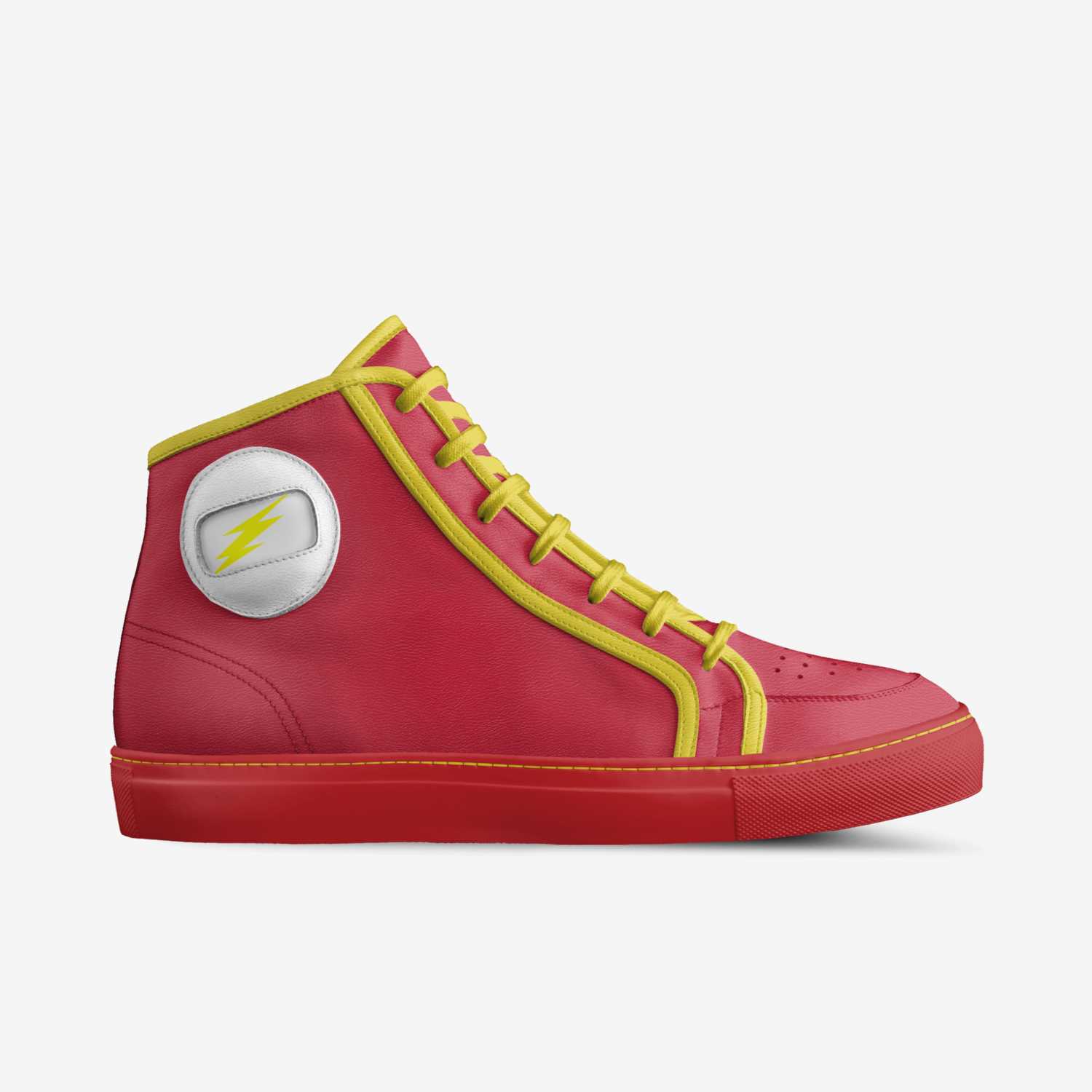 Barry Allen custom made in Italy shoes by Zachary Spriggs | Side view