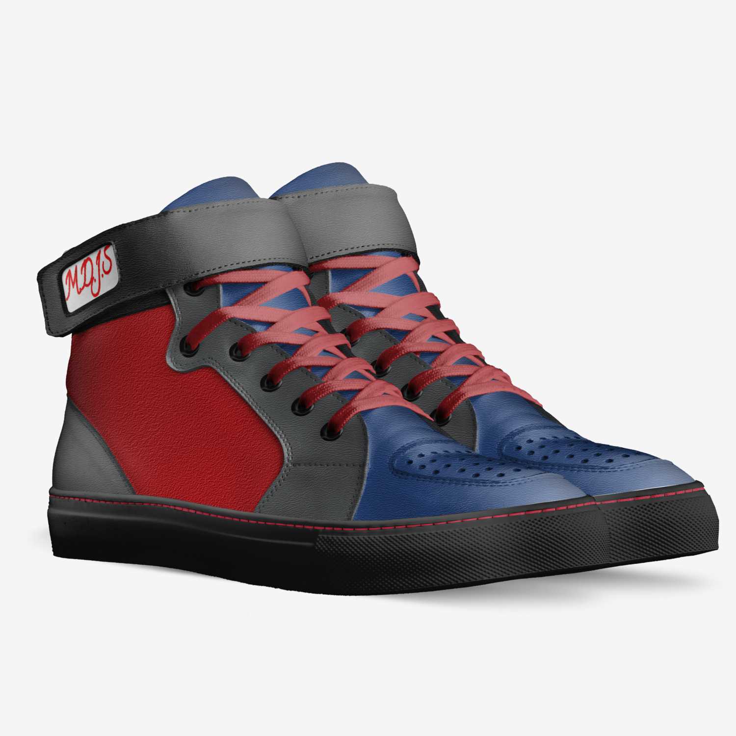 MDJS athlétics shoes custom made in Italy shoes by Cédric Laouadi | Double view