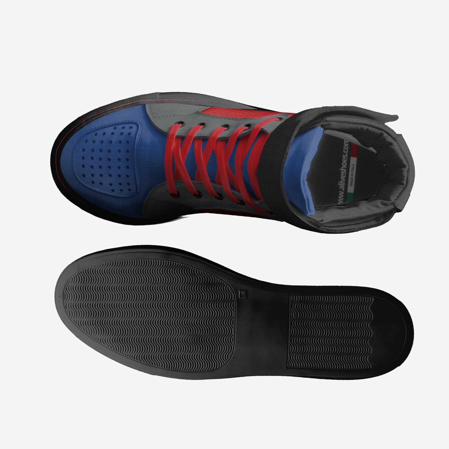 MDJS athlétics shoes custom made in Italy shoes by Cédric Laouadi | Top view