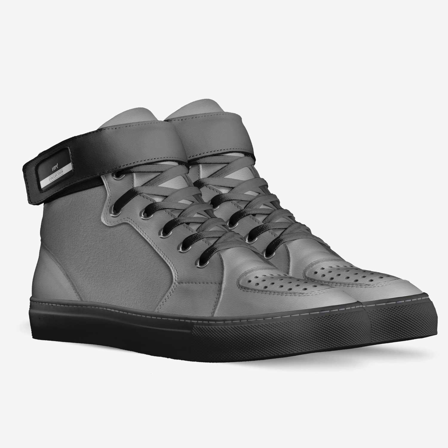 vert custom made in Italy shoes by Richard Guerrero | Double view