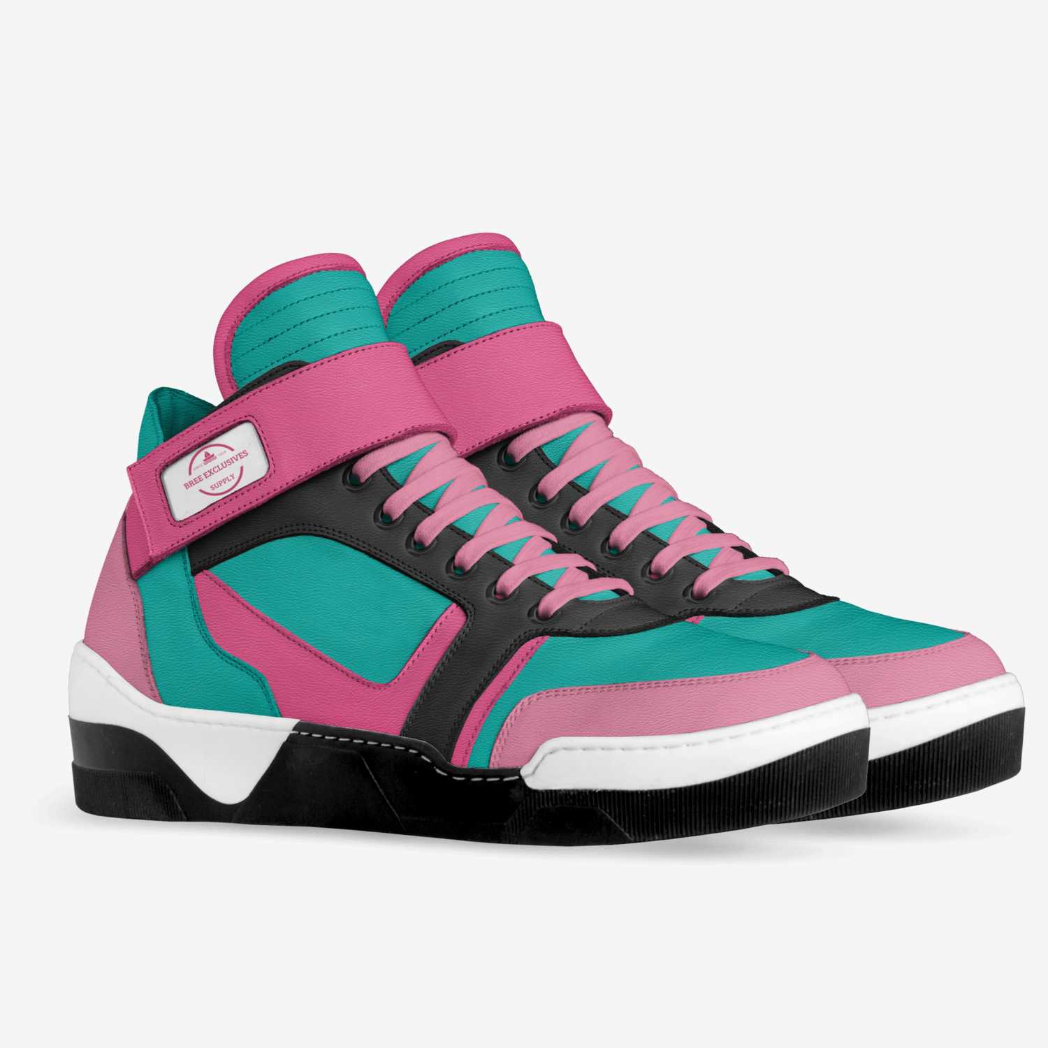 B Sneaker custom made in Italy shoes by Michael Hernandez | Double view