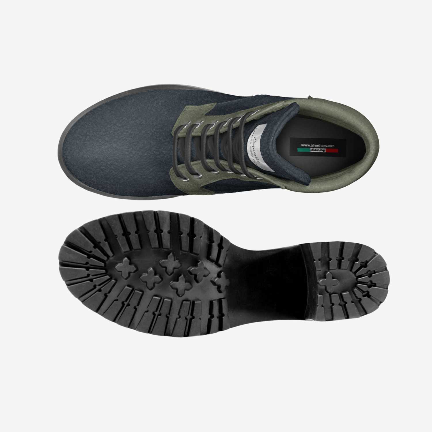 Exquisite custom made in Italy shoes by Genesis Armstead | Top view