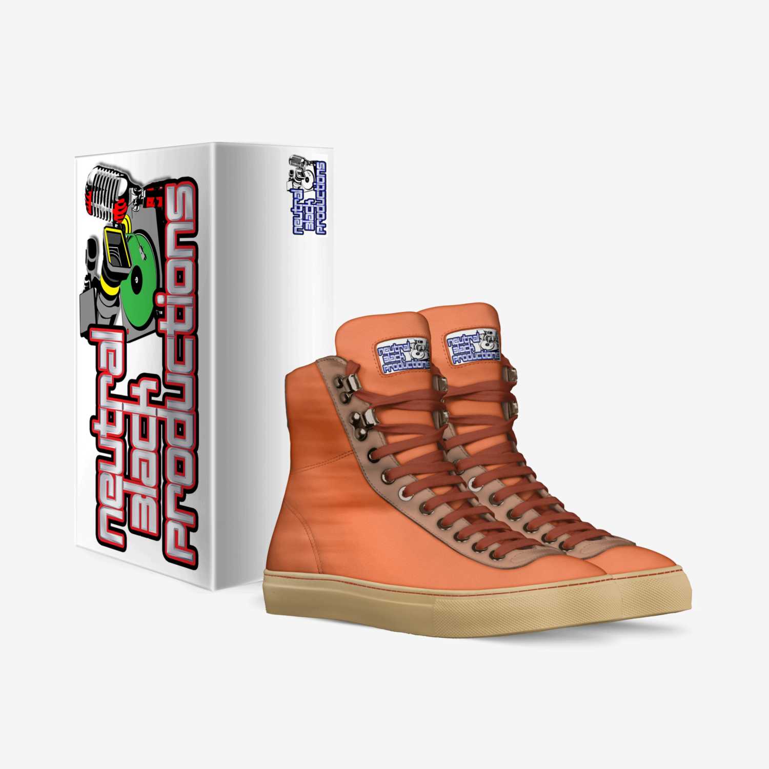 Neu-Blk-Pro2 custom made in Italy shoes by Fallz Gear | Box view