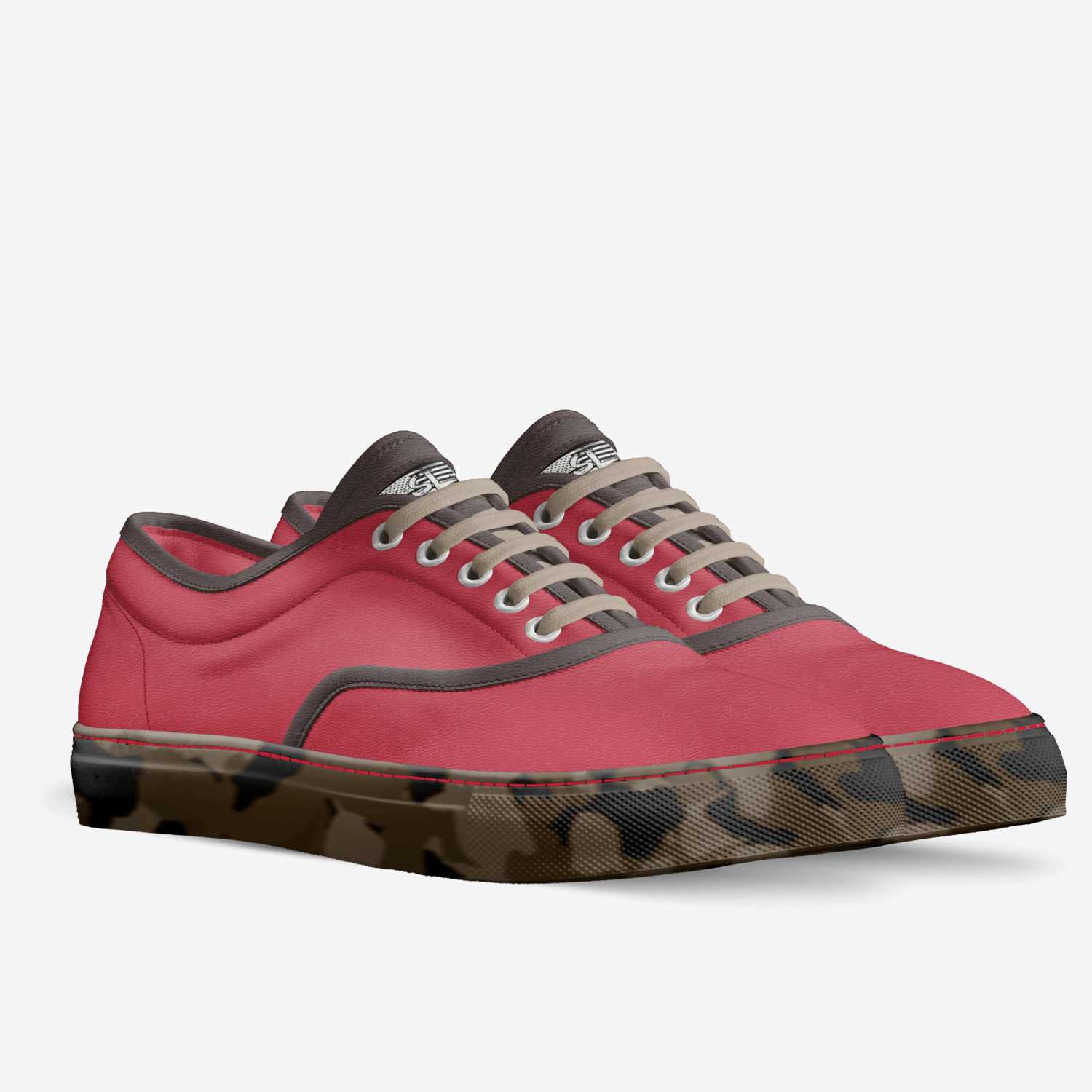 Red hot SL  custom made in Italy shoes by Jonathan Dykes Jr | Double view