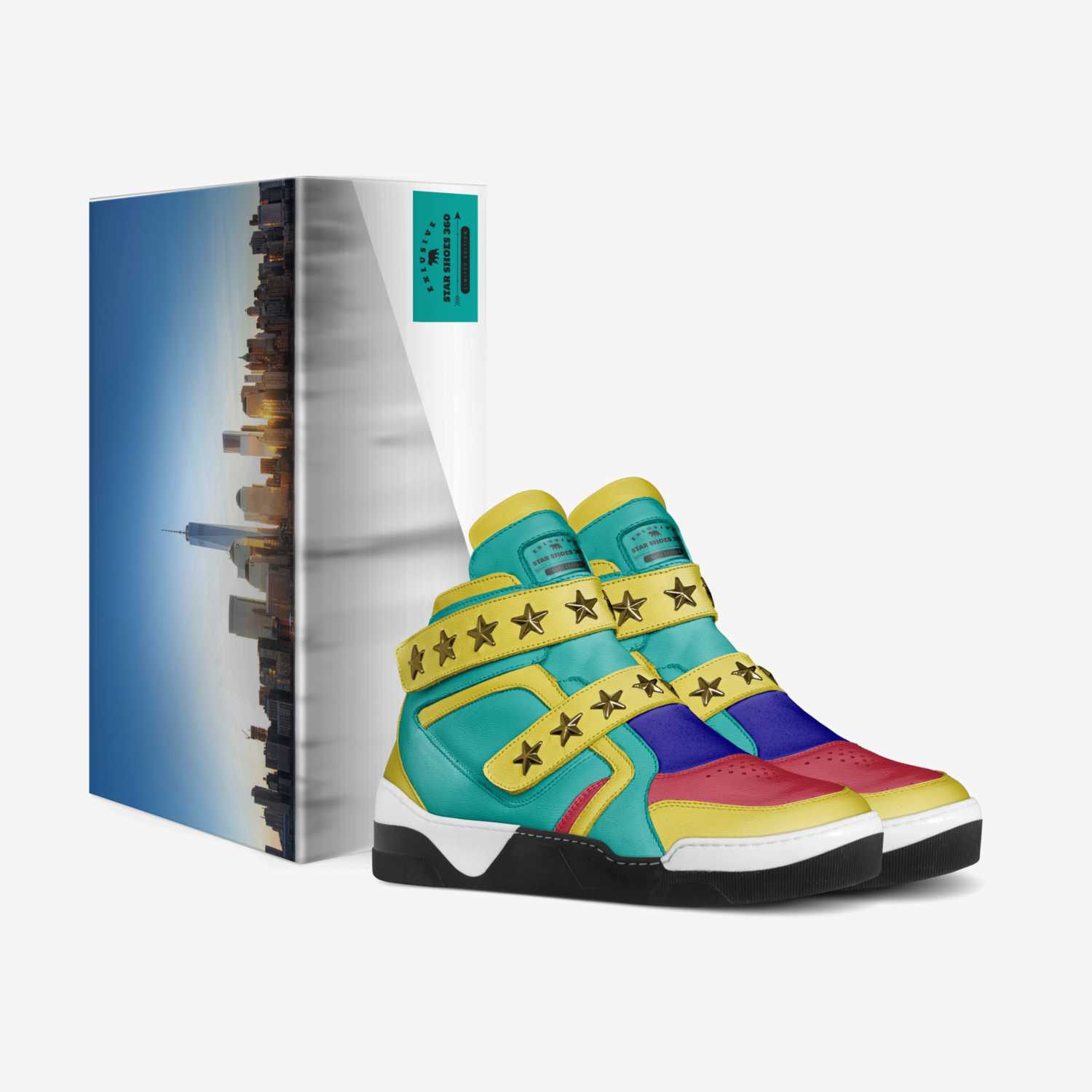 Star shoes 360 custom made in Italy shoes by Erin Schnirel | Box view