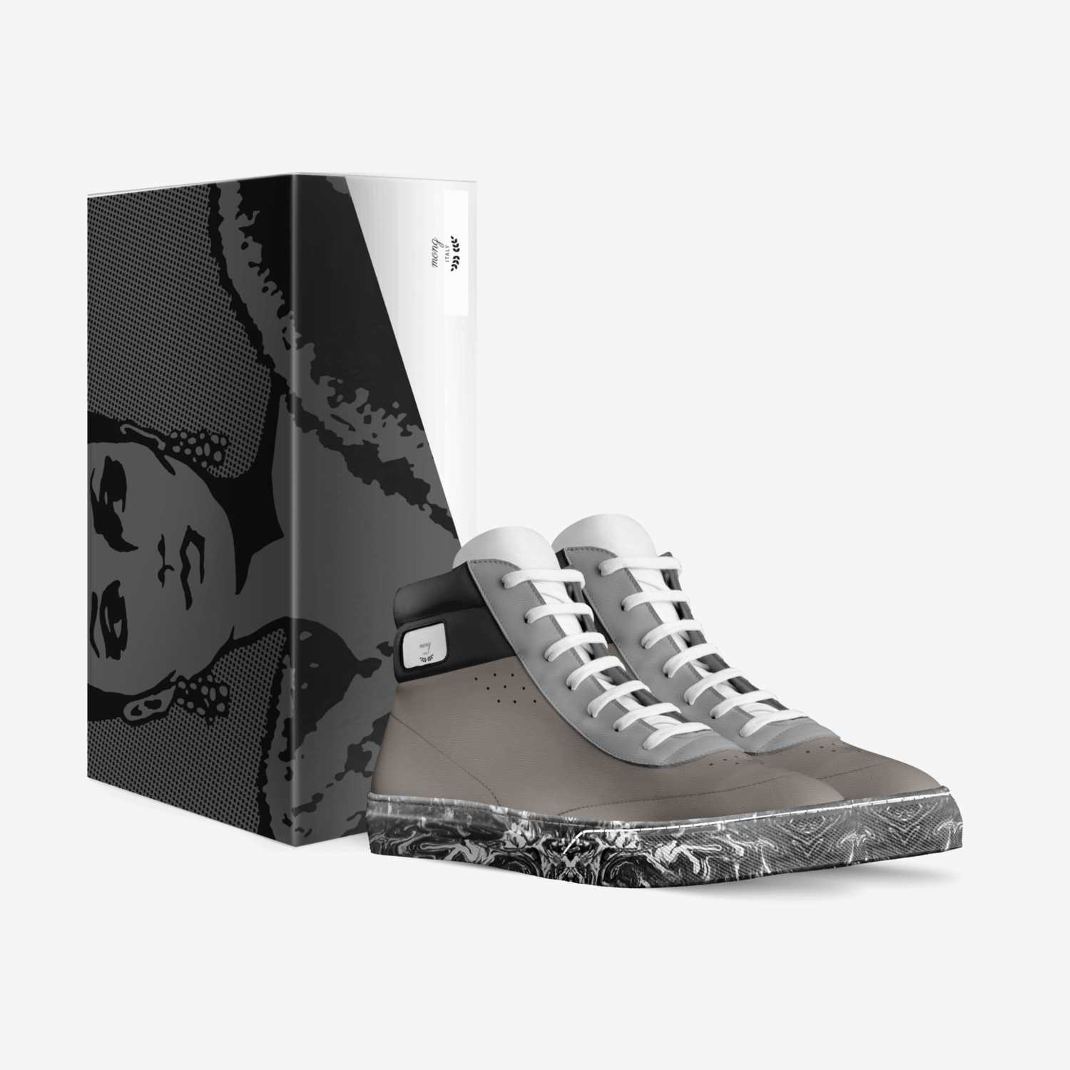 mong custom made in Italy shoes by Eman Noor | Box view