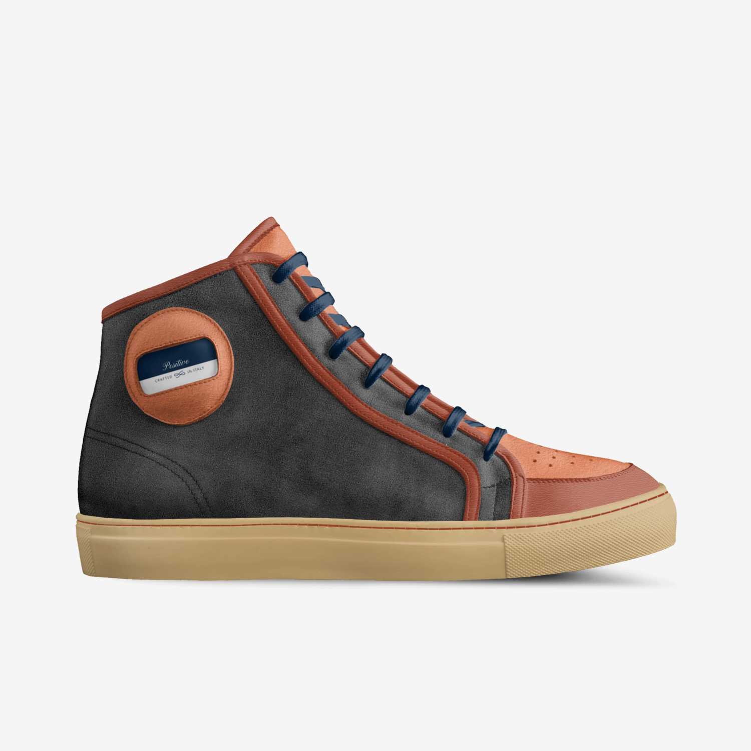 Pos custom made in Italy shoes by Braheem Tatum | Side view