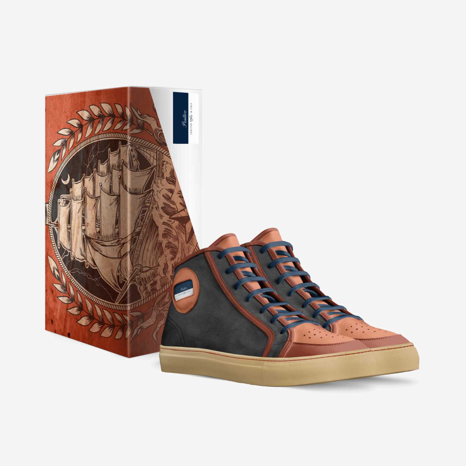 Pos custom made in Italy shoes by Braheem Tatum | Box view