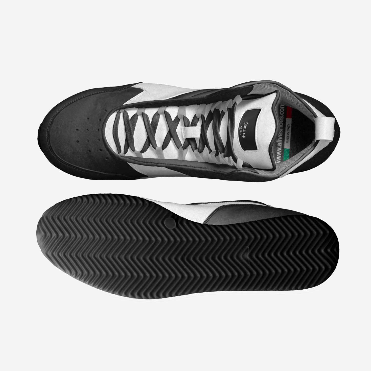 Time up custom made in Italy shoes by Kawal | Top view