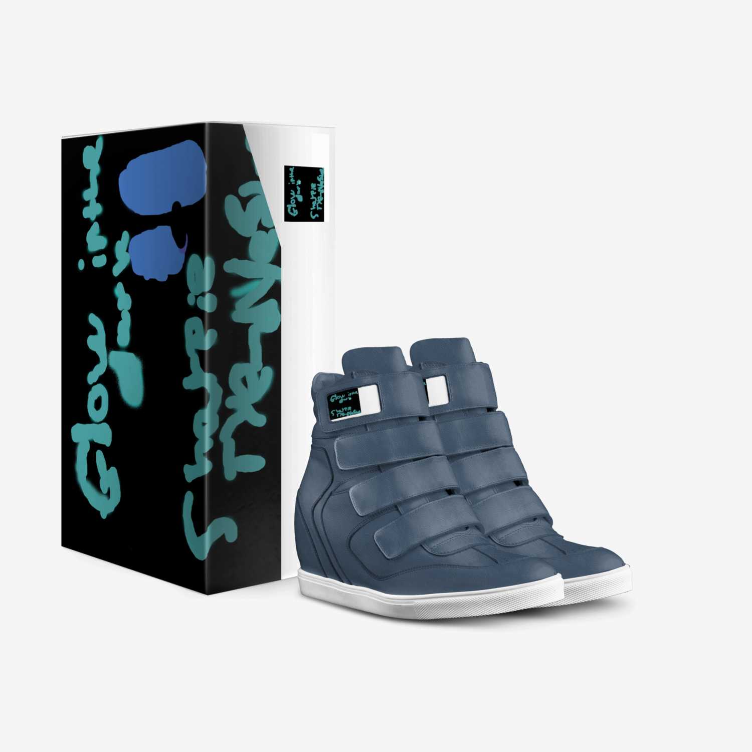 Glow in the dark  custom made in Italy shoes by Shannon Daigle | Box view
