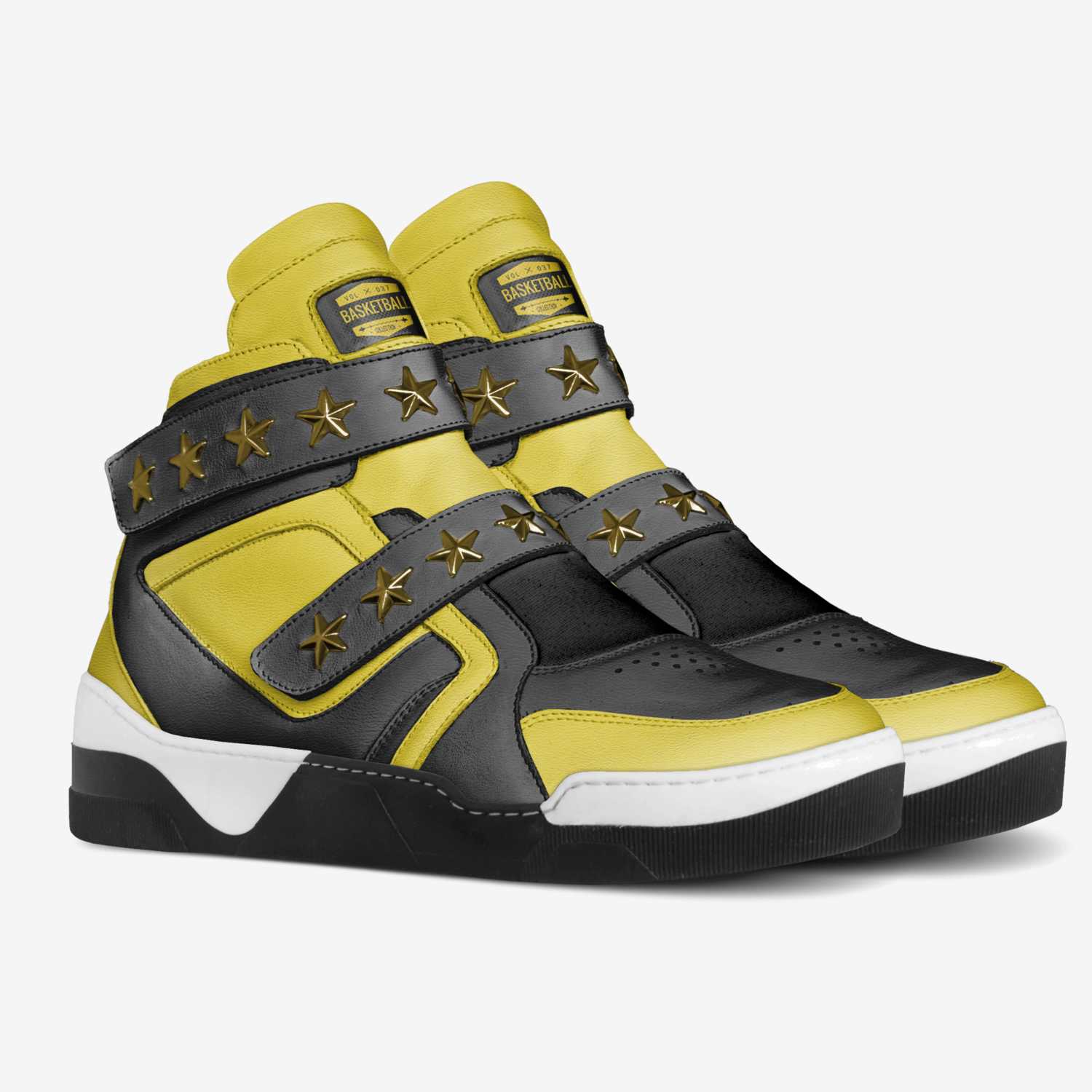 Basketball custom made in Italy shoes by Azreal Yoho | Double view