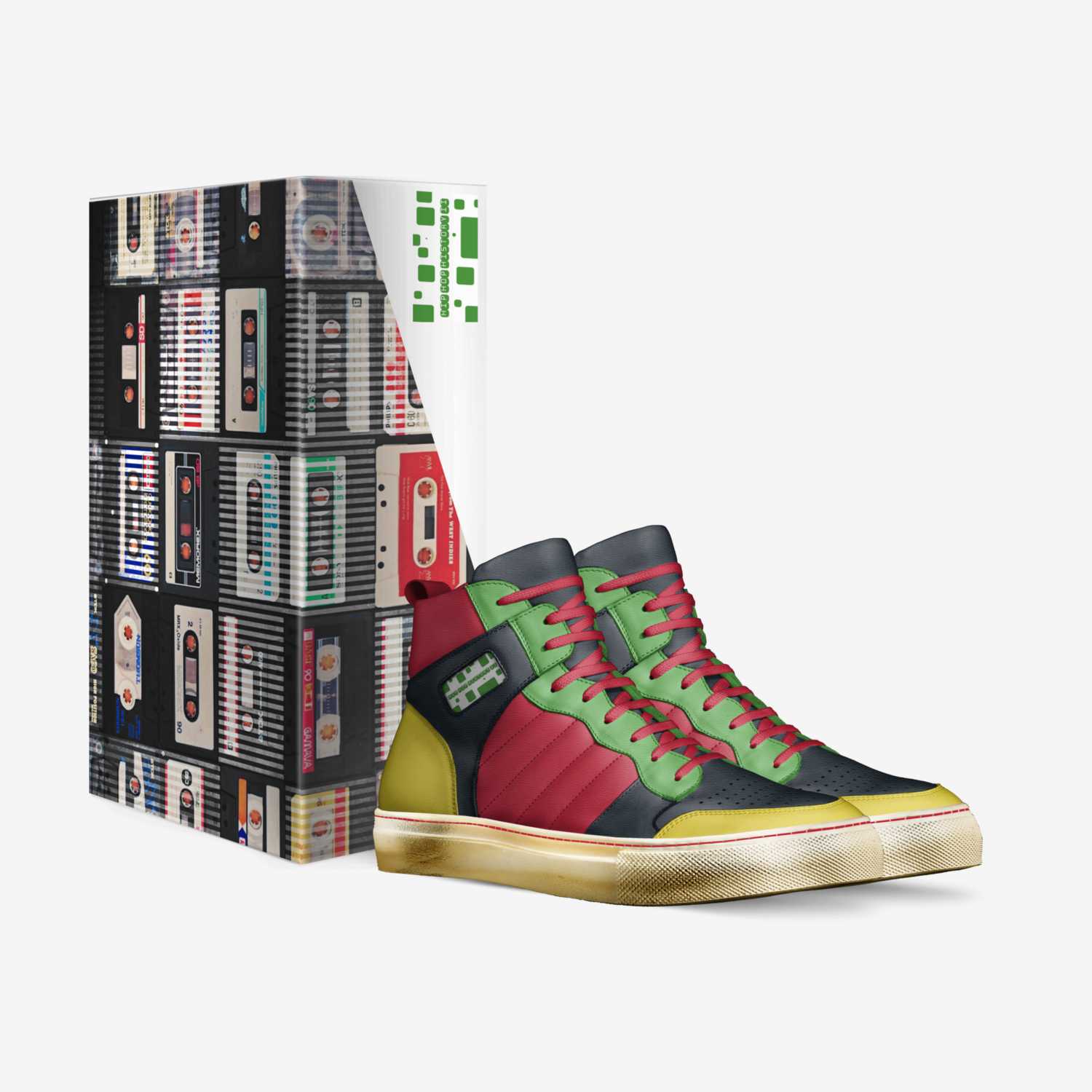 Hip Hop History II custom made in Italy shoes by Milla Kruse | Box view