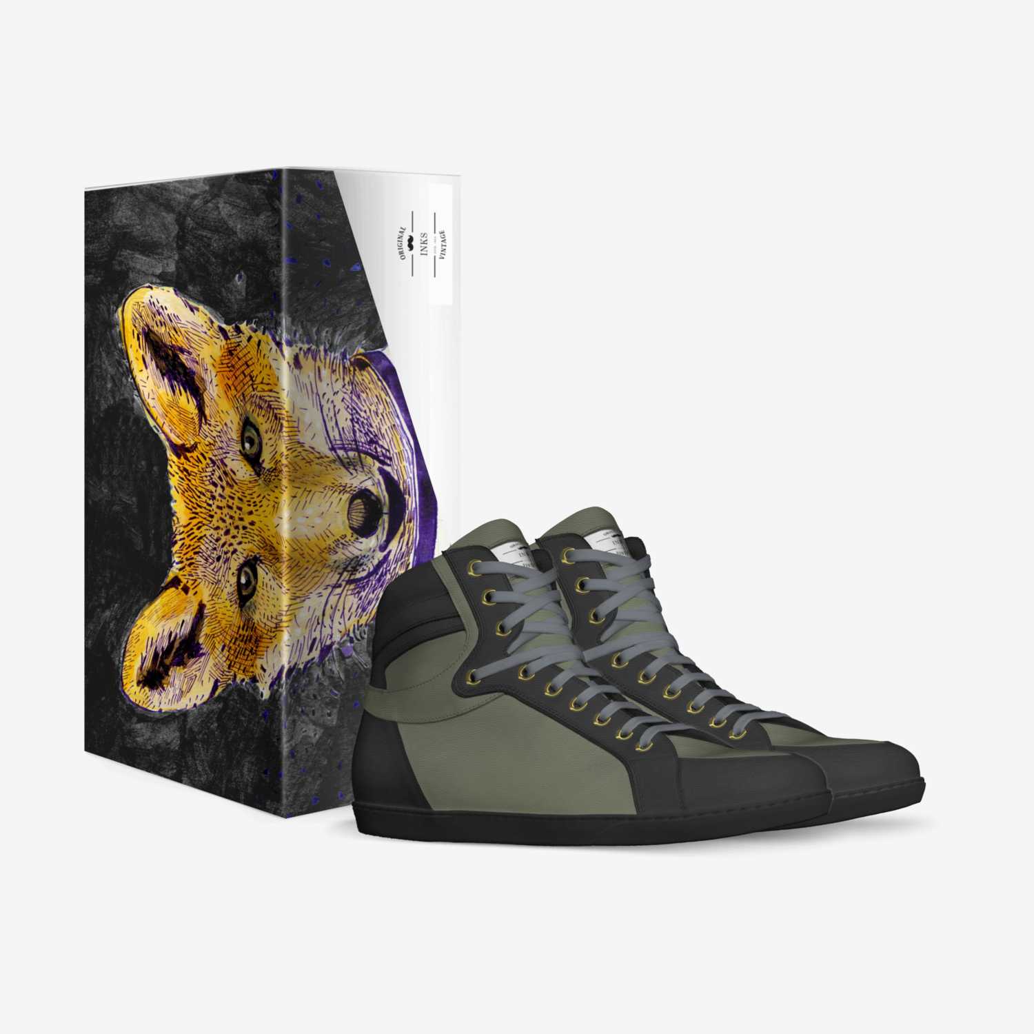 Inks custom made in Italy shoes by Hadden | Box view