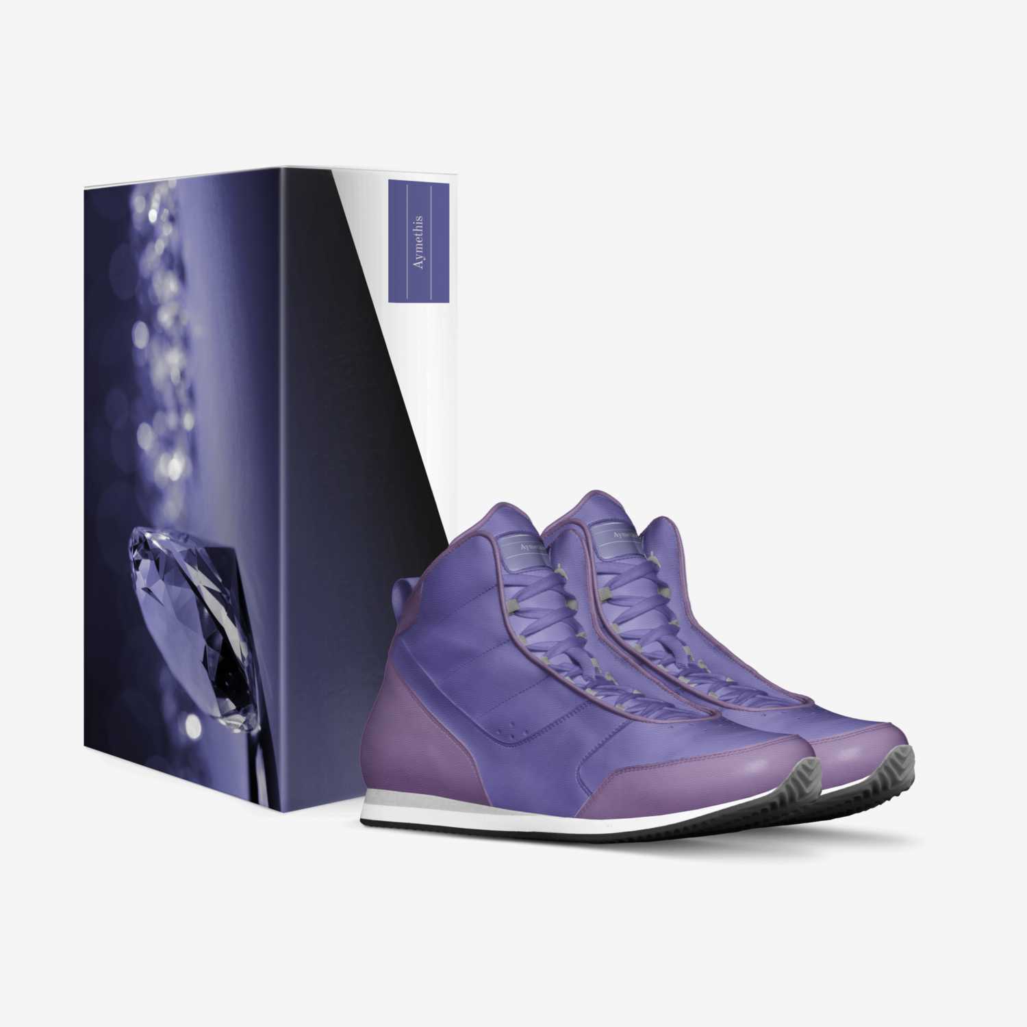 Amithyist custom made in Italy shoes by Carter Stone | Box view