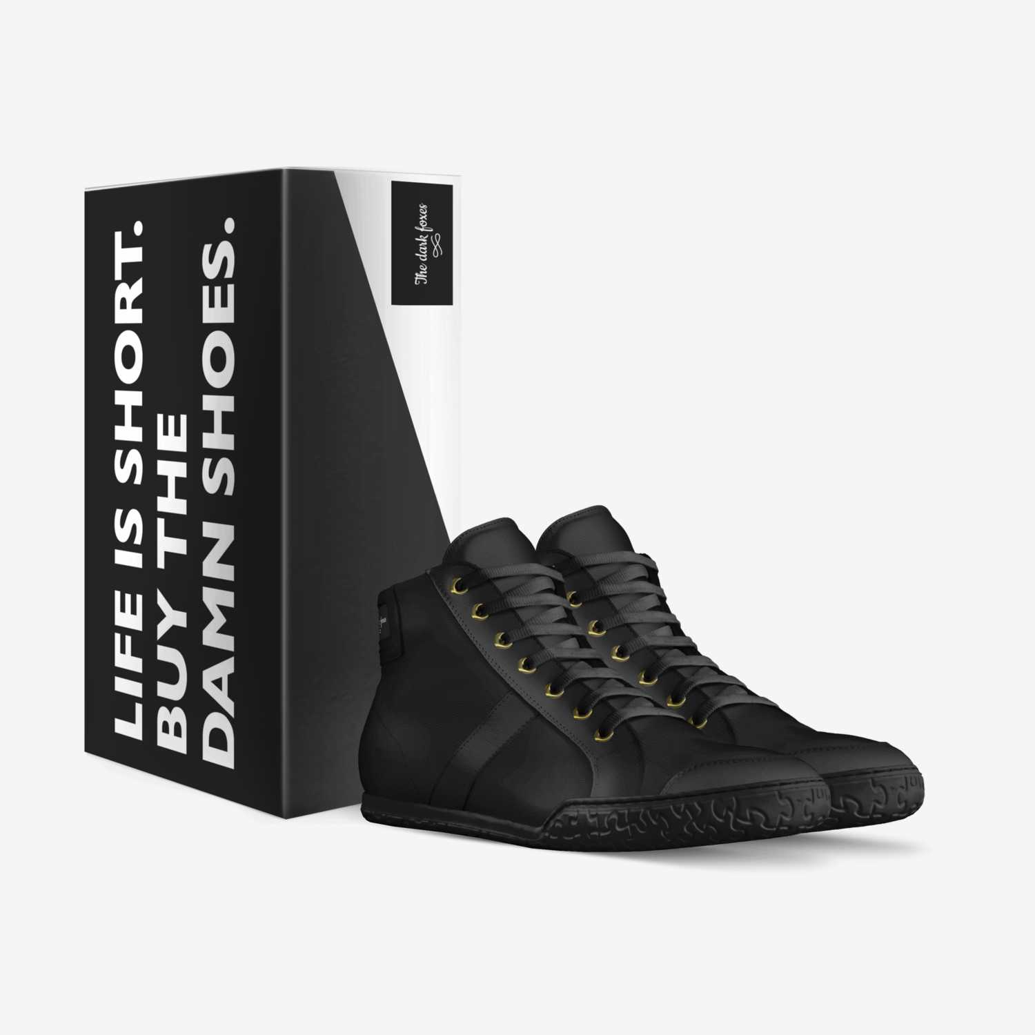 The dark foxes custom made in Italy shoes by Ruben Smith | Box view