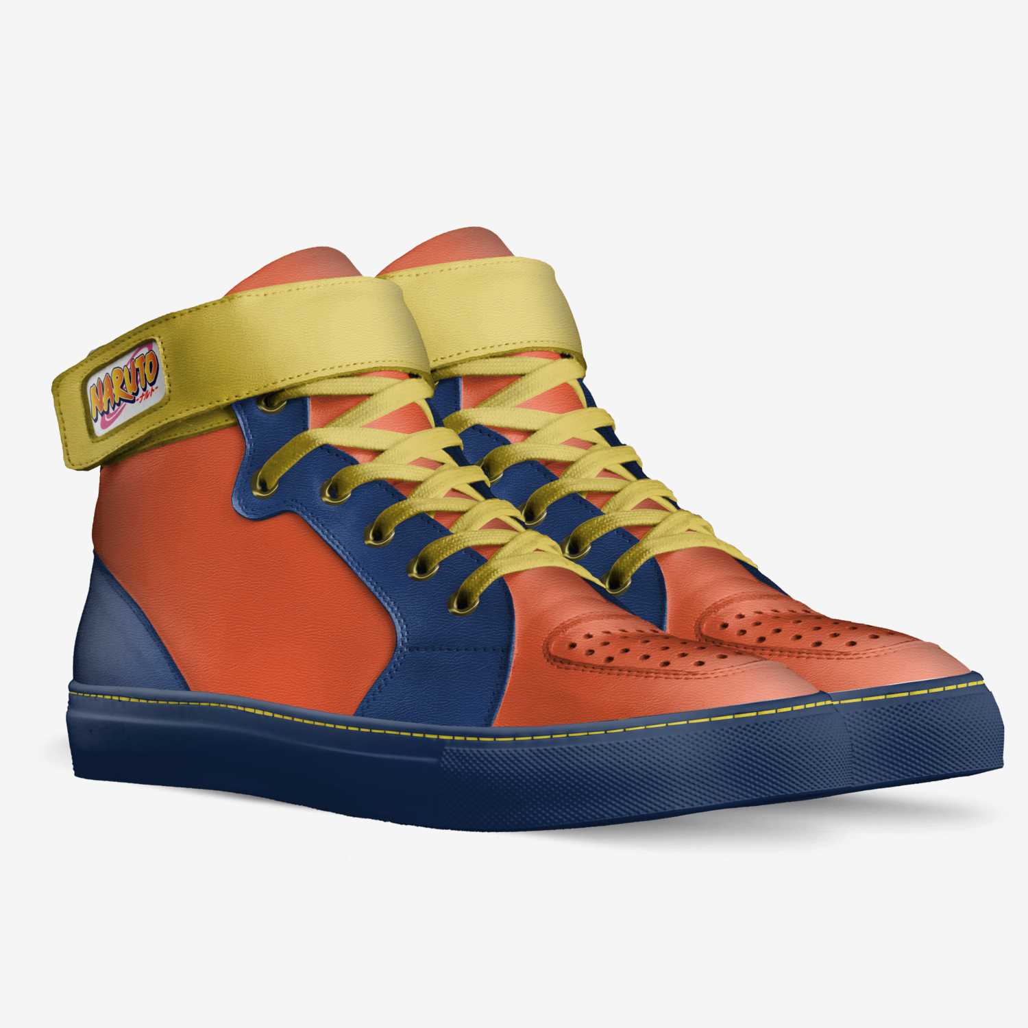 Naruto custom made in Italy shoes by Carter Stone | Double view