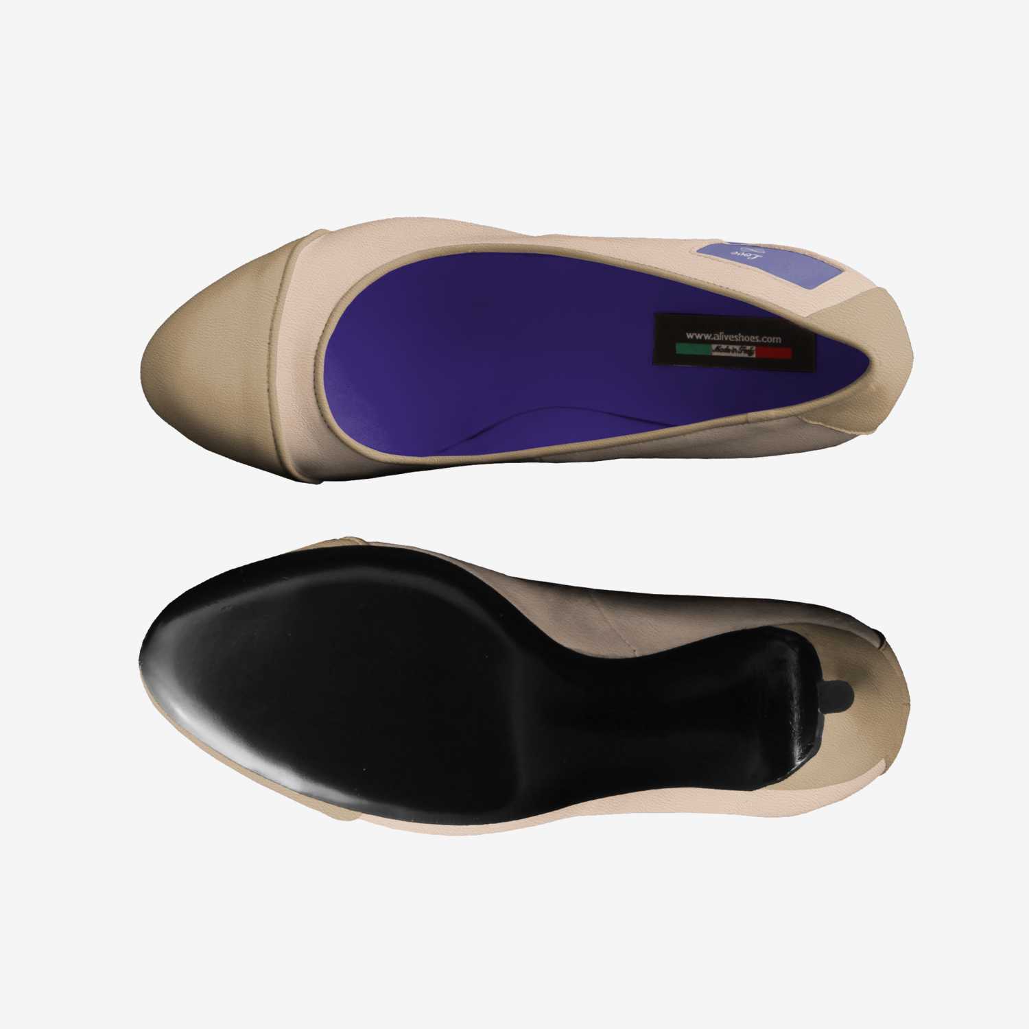 Love Heels custom made in Italy shoes by Kris Rockwell | Top view